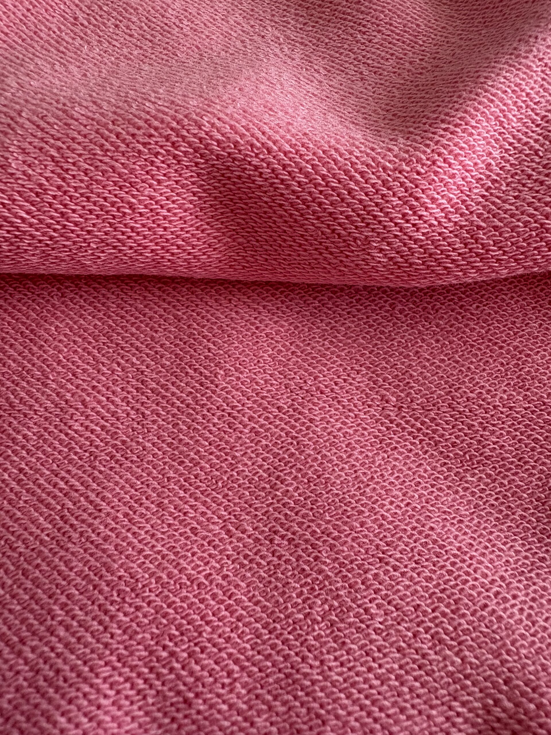 Bluza oversize damska z kapturem 100% bawełna – pudrowy róż XL - obrazek 5
